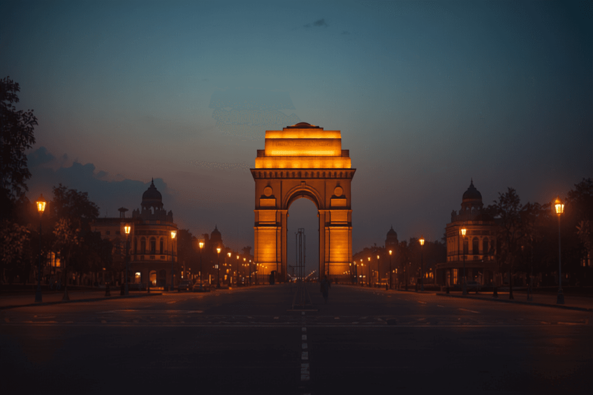 Delhi skyline
